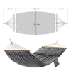 Double Hammock with 2 Pillows, Swing Bed Suitable for 2Person.