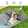 Double Hammock with 2 Pillows, Swing Bed Suitable for 2Person.