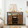 Storage Cabinet Sideboard and Buffet Table with Wine Holder Cupboard.