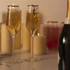 gold trim champagne glass