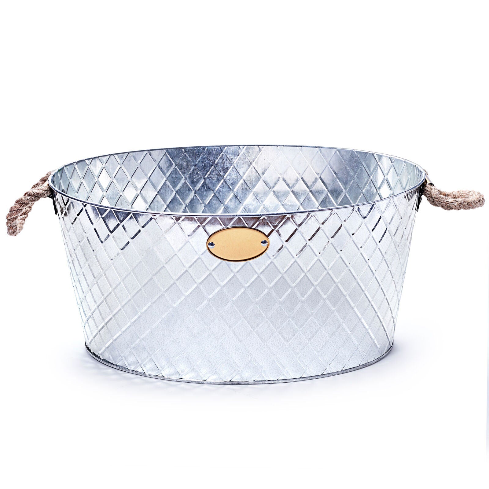 Oval Drinks Pail with Rope Handles - Party Tub Beer Cooler Drinks Cooler.