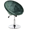 Luxury Green Velvet Swivel Bar Chair