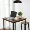 Bar Table Square Tall Table Heavy-Duty Steel Frame Easy Assembly.