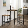 Bar Table Square Tall Table Heavy-Duty Steel Frame Easy Assembly.