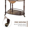 Bar Globe Drinks Cabinet Wine Container Minibar Storage Trolley Table