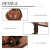 Globe Shaped Retro Style Bar Cabinet Wine Alcohol Storage Trolley Glass.