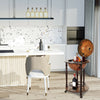 Globe Shaped Retro Style Bar Cabinet Wine Alcohol Storage Trolley Glass.