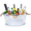 Oval Drinks Pail with Rope Handles - Party Tub Beer Cooler Drinks Cooler.