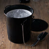 Party Time Black Ice Bucket with Lid and Scoop Party Ice Bucket