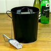 Party Time Black Ice Bucket with Lid and Scoop Party Ice Bucket