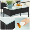4 Pcs Rattan Garden Furniture Set Polyrattan Outdoor Patio Furniture