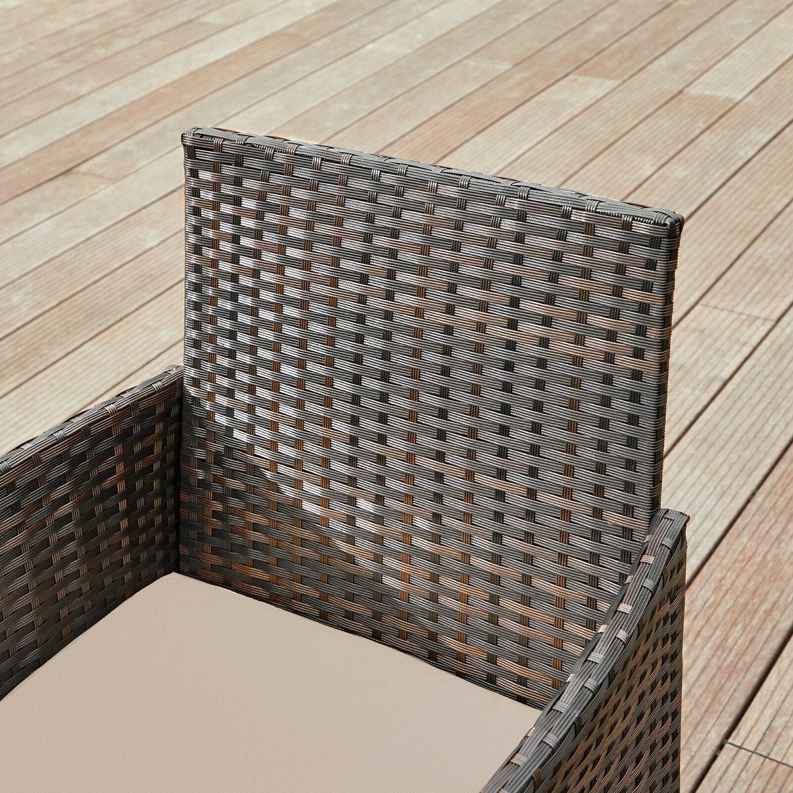 4 Pcs Rattan Garden Furniture Set Polyrattan Outdoor Patio Furniture