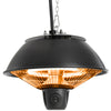 Patio Ceiling Heater Hanging Indoor Tent Halogen Outdoor Electric Black 600W