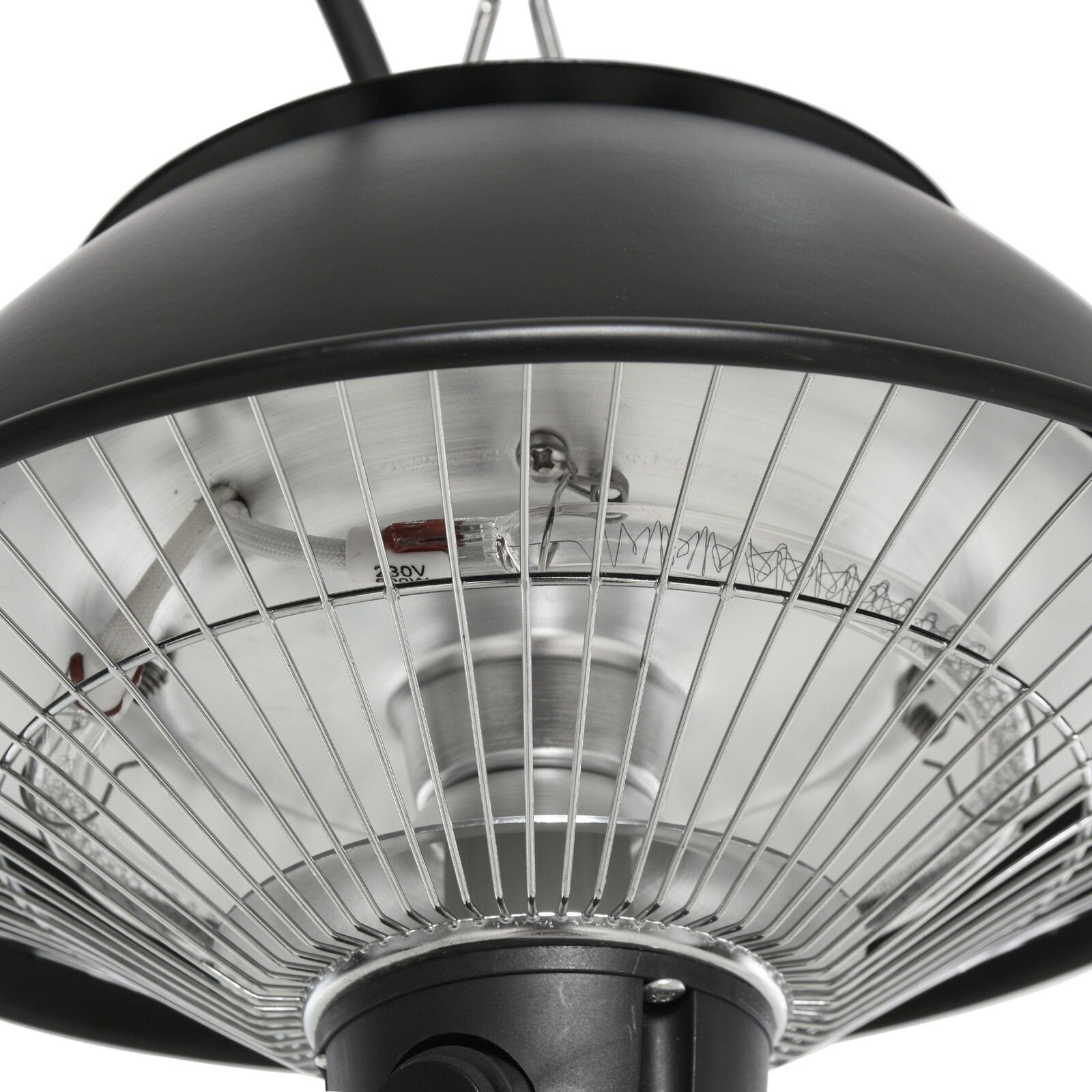 Patio Ceiling Heater Hanging Indoor Tent Halogen Outdoor Electric Black 600W