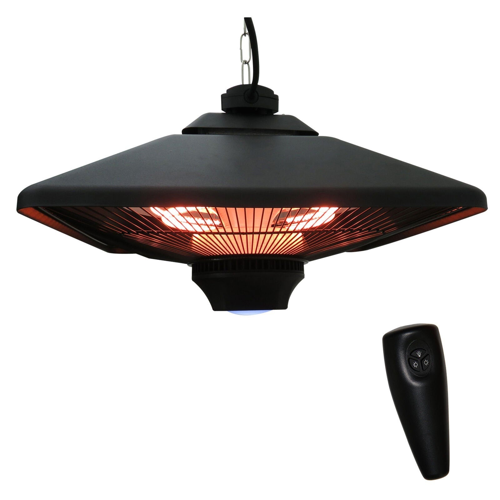 Electric Hanging Heater LED Ceiling Halogen 2000w Patio Garden Aluminum Tent