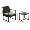 Rattan Garden Furniture Sets Weaving Wicker Chairs and Table Outdoor w/ Cushions 