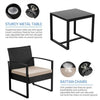 Rattan Garden Furniture Sets Weaving Wicker Chairs and Table Outdoor w/ Cushions 