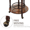 Globe Shaped Retro Style Bar Cabinet Wine Alcohol Storage Trolley Glass.