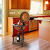 Globe Shaped Retro Style Bar Cabinet Wine Alcohol Storage Trolley Glass.