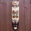 Bird and Iguana Tribal Wall Mask Wood Handcarved African Ethnic 50cm Garden Pub Bar Mens Gift.