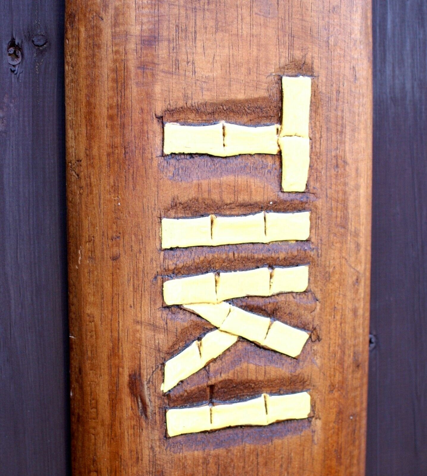 Products Rustic Tiki Bar Sign Oar 100cm, Decoration Hand Carved Painted Garden Paddle Bar Accessories Tropical Decor
