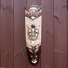 African Animal Tribal Ethnic Handmade Wall Mask Hanging Turtle Bird Brown Vintage