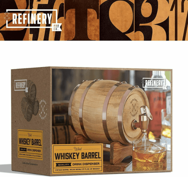 Wooden Whiskey Beer Wine Barrel 800ml Quality Drinking Dispenser