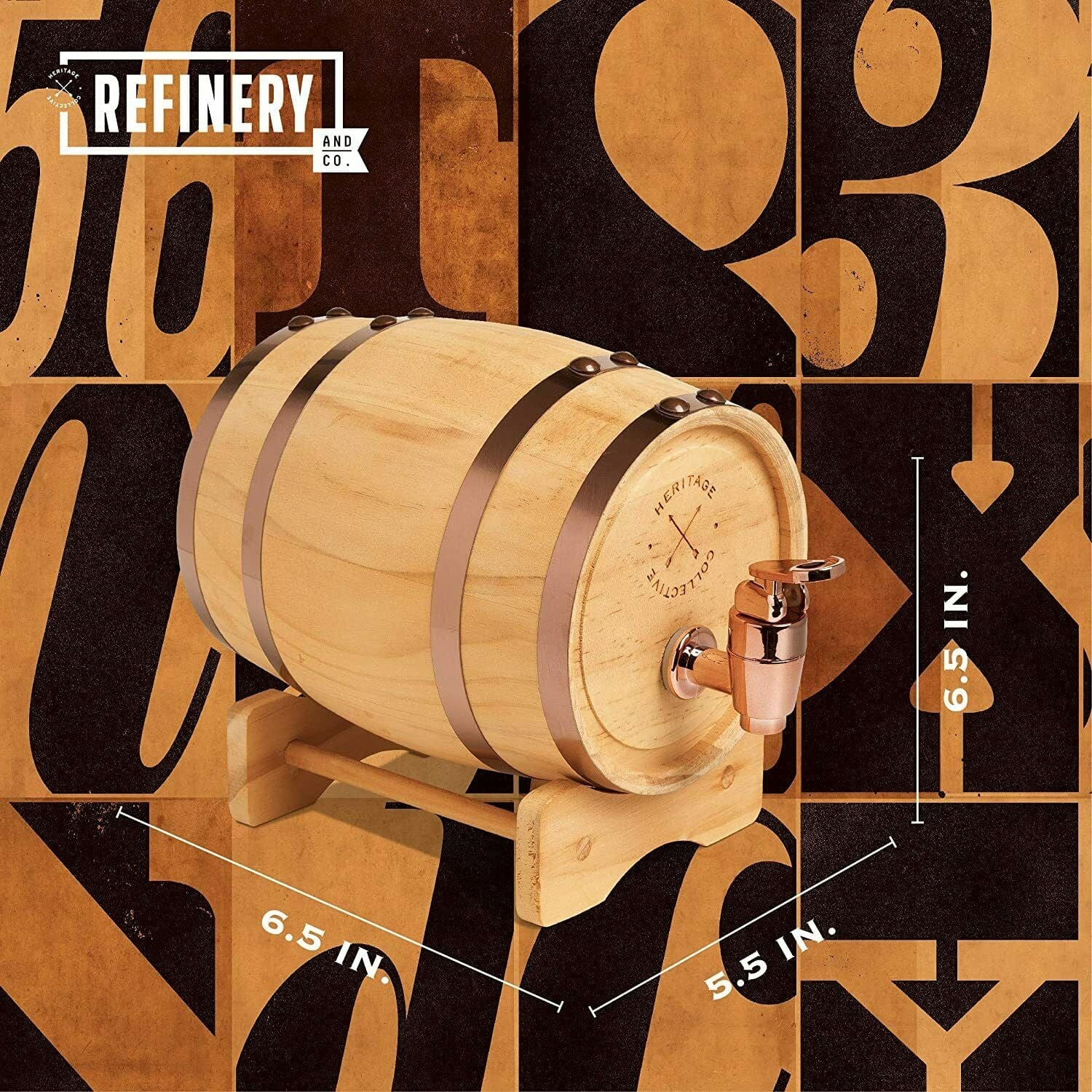 Wooden Whiskey Beer Wine Barrel 800ml Quality Drinking Dispenser