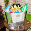 Large Galvanised Drinks Bucket Wine Champagne Beer Bottle Ice Cooler Party Tub 