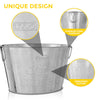Large Galvanised Drinks Bucket Wine Champagne Beer Bottle Ice Cooler Party Tub 