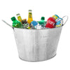 Large Galvanised Drinks Bucket Wine Champagne Beer Bottle Ice Cooler Party Tub 