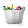 Large Galvanised Drinks Bucket Wine Champagne Beer Bottle Ice Cooler Party Tub 