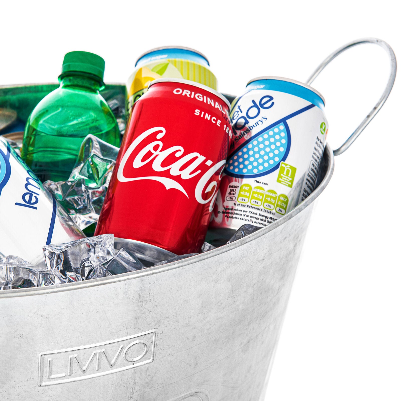 Large Galvanised Drinks Bucket Wine Champagne Beer Bottle Ice Cooler Party Tub 