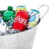 Large Galvanised Drinks Bucket Wine Champagne Beer Bottle Ice Cooler Party Tub 