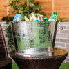 Large Galvanised Drinks Bucket Wine Champagne Beer Bottle Ice Cooler Party Tub 