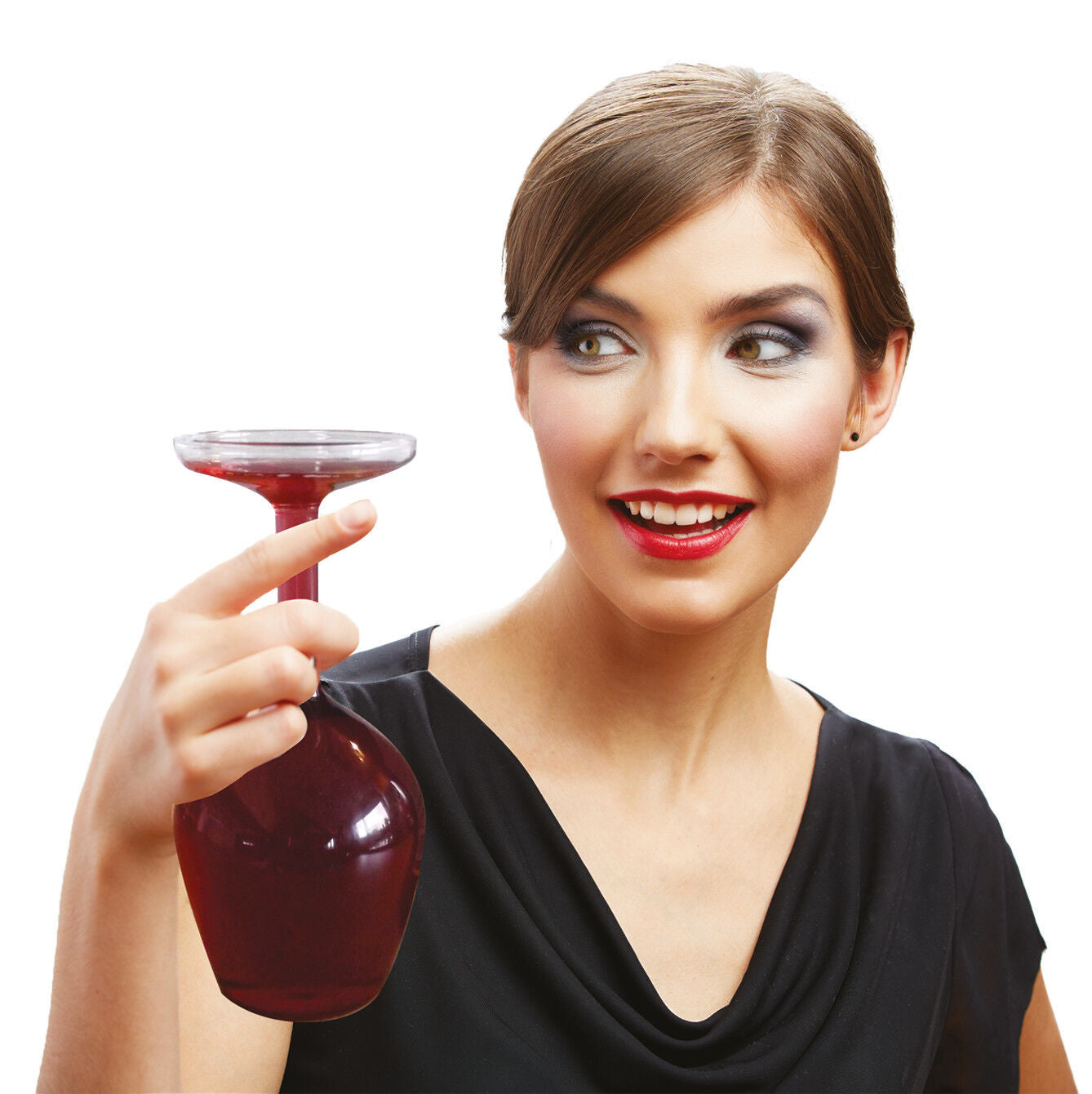 Upside Down Wine Glass