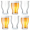 Beer Glasses Set of 6 Ale Craft Stout Beer Tulip Style Tumblers Coke Glass 500ml
