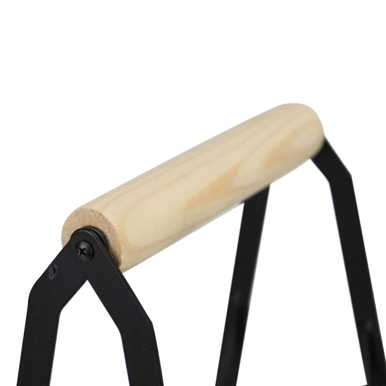  6 Bottle Wine Rack with Handle Freestanding Wine Carrier Oak Handle M&W