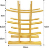 Bamboo Wine Rack | Bottle Holder | Free Vertical Standing | Organic Bamboo Wood