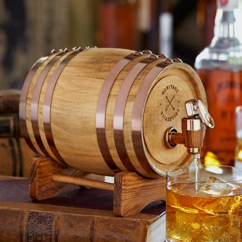 Wooden Whiskey Beer Wine Barrel 800ml Quality Drinking Dispenser