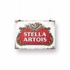 STELLA ARTOIS BEER VINTAGE METAL SIGN TIN RETRO PLAQUE GARAGE BAR PUB MAN CAVE